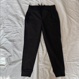 Athleta Black Stretch Travel Pants with Zip Pockets